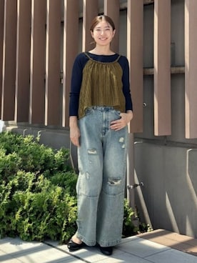 「アイテム（キャミソール）」を使った、B:MING by BEAMS WOMENさん（レディース・161cm）の冬コーディネート