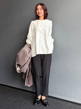 「アイテム（スーツセット）」を使った、B:MING by BEAMS WOMENさん（レディース・166cm）の冬コーディネート