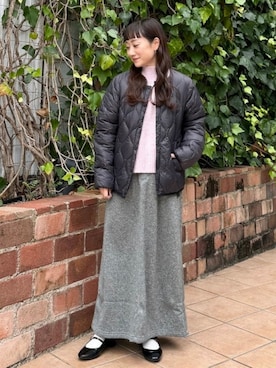 「アイテム（ダウンジャケット/コート）」を使った、B:MING by BEAMS WOMENさん（レディース・149cm）の秋コーディネート
