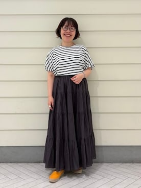 「アイテム（スリッポン）」を使った、B:MING by BEAMS WOMENさん（レディース・148cm）の夏コーディネート