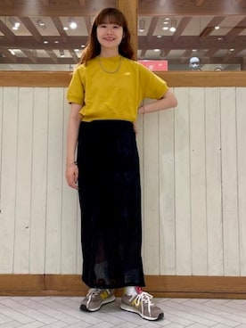 「アイテム（スウェット）」を使った、B:MING by BEAMS WOMENさん（レディース・159cm）の夏コーディネート