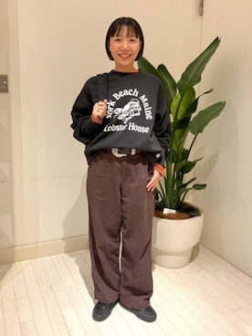 「Russell Athletic（ラッセルアスレティック）のアイテム」を使った、B:MING by BEAMS WOMENさん（レディース・160cm）の秋コーディネート