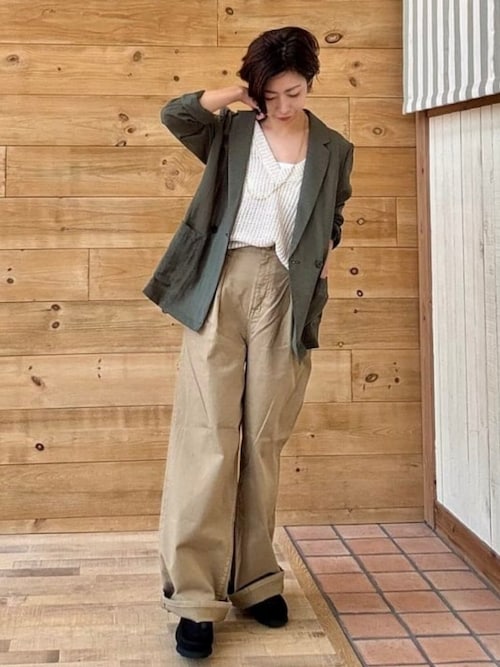 Healthy denim（ヘルシーデニム） ワイドパンツ チノパン Healthy