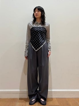 「アイテム（バンダナ/スカーフ）」を使った、B:MING by BEAMS WOMENさん（レディース・150cm）の夏コーディネート