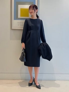 「セレモニーコーデ」｜「アイテム（ハンドバッグ）」を使った、B:MING by BEAMS WOMENさん（レディース・166cm）の春コーディネート