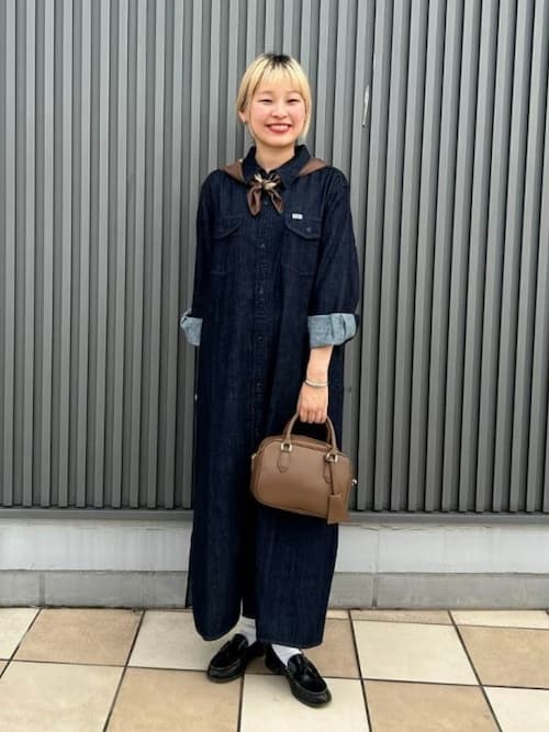 【新品タグ付】ビームス　Lee デニム　ワンピース セール】【ビームスの百名品】【別注】Lee / デニム シャツ