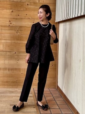 「アイテム（スーツセット）」を使った、B:MING by BEAMS WOMENさん（レディース・158cm）の冬コーディネート