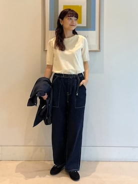「Gramicci（グラミチ）のアイテム」を使った、B:MING by BEAMS WOMENさん（レディース・160cm）の夏コーディネート