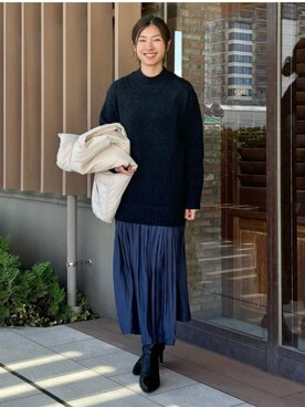 「ベストコーデ」｜「アイテム（ワンピース/ドレス）」を使った、B:MING by BEAMS WOMENさん（レディース・161cm）の冬コーディネート