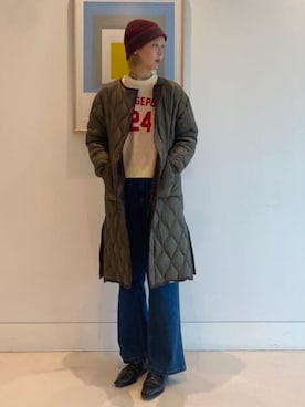 「Gramicci（グラミチ）のアイテム（ジャケット/アウター）」を使った、B:MING by BEAMS WOMENさん（レディース・173cm）の秋コーディネート