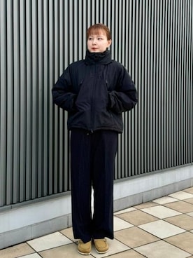 「WILD THINGS（ワイルドシングス）のアイテム（ダウンジャケット/コート）」を使った、B:MING by BEAMS WOMENさん（レディース・161cm）の秋コーディネート