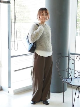 「B:MING by BEAMS（ビーミングバイビームス）のアイテム（ニット/セーター）」を使った、B:MING by BEAMS WOMENさん（レディース・164cm）の秋コーディネート