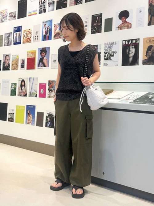 レディース メッシュ ラメ ベスト メッシュ ラメ ベスト（ベスト）｜B:MING by BEAMS（ビーミング