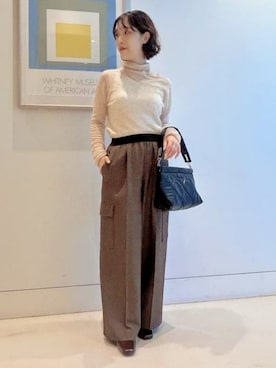 「アイテム（クラッチバッグ）」を使った、B:MING by BEAMS WOMENさん（レディース・160cm）の秋コーディネート