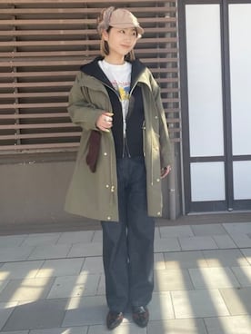 「アイテム（マウンテンパーカー）」を使った、B:MING by BEAMS WOMENさん（レディース・163cm）の秋コーディネート
