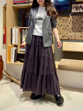 「B:MING by BEAMS（ビーミングバイビームス）のアイテム（テーラードジャケット）」を使った、B:MING by BEAMS WOMENさん（レディース・160cm）の春コーディネート