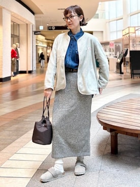 「BIRKENSTOCK(ビルケンシュトック)のアイテム」を使った、B:MING by BEAMS WOMENさん(レディース・158cm)の秋コーディネート