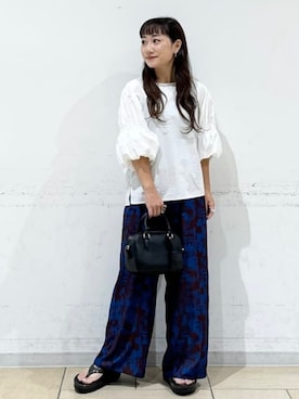 「アイテム（シャツ/ブラウス）」を使った、B:MING by BEAMS WOMENさん（レディース・149cm）の夏コーディネート