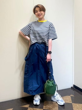 「Gramicci（グラミチ）のアイテム」を使った、B:MING by BEAMS WOMENさん（レディース・161cm）の春コーディネート