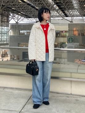 「アイテム（ローファー）」を使った、B:MING by BEAMS WOMENさん（レディース・159cm）の秋コーディネート