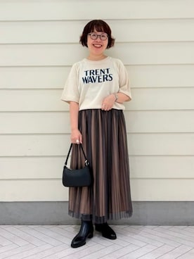 「アイテム（トートバッグ）」を使った、B:MING by BEAMS WOMENさん（レディース・148cm）の秋コーディネート