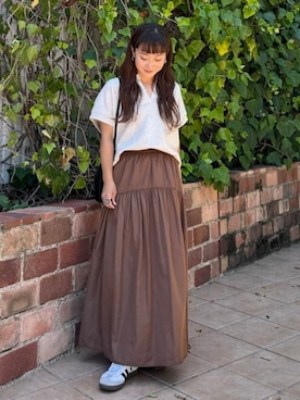「アイテム（スウェット）」を使った、B:MING by BEAMS WOMENさん（レディース・149cm）の夏コーディネート