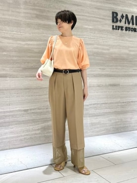 「アイテム（ファッション雑貨）」を使った、B:MING by BEAMS WOMENさん（レディース・154cm）の夏コーディネート