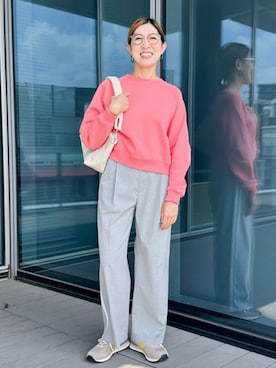 「アイテム（クラッチバッグ）」を使った、B:MING by BEAMS WOMENさん（レディース・159cm）の秋コーディネート