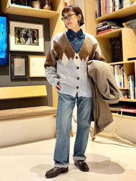 「Lee（リー）のアイテム」を使った、B:MING by BEAMS WOMENさん（レディース・158cm）の秋コーディネート