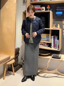 「Gramicci（グラミチ）のアイテム（ジャケット/アウター）」を使った、B:MING by BEAMS WOMENさん（レディース・152cm）の秋コーディネート