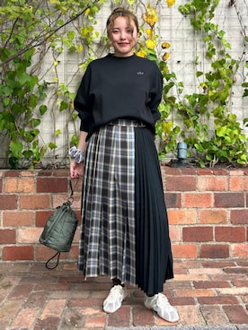 「アイテム（ヘアアクセサリー）」を使った、B:MING by BEAMS WOMENさん（レディース・158cm）の秋コーディネート