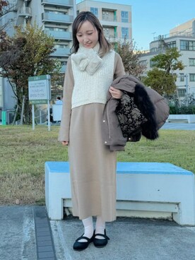 B:MING by BEAMS WOMENさん(レディース・158cm)の冬コーディネート