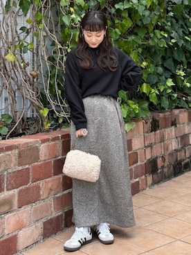 「アイテム（スウェット）」を使った、B:MING by BEAMS WOMENさん（レディース・149cm）の秋コーディネート