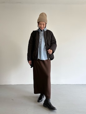 「冬コーデ」｜オカモトさん（レディース・167cm）の冬コーディネート