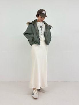 岡本さん(レディース・167cm)の夏コーディネート