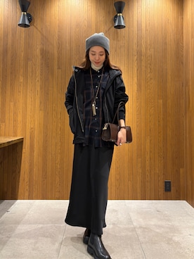 岡本さん（レディース・167cm）の冬コーディネート