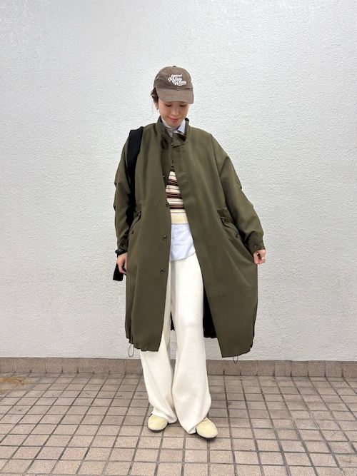 セール】『WEB限定』インナーダウン付スタンドカラーロングコート