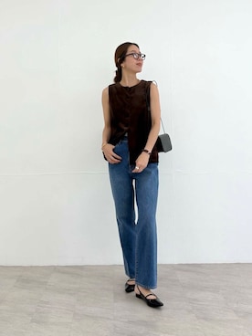 「アイテム（パンプス）」を使った、オカモトさん（レディース・167cm）の夏コーディネート