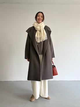 「高身長女子」｜オカモトさん（レディース・167cm）の冬コーディネート