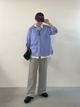 「URBAN RESEARCH Sonny Label（アーバンリサーチサニーレーベル）のアイテム（帽子）」を使った、岡本さん（レディース・167cm）の夏コーディネート