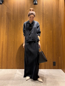 「かぐれ（カグレ）のアイテム」を使った、岡本さん（レディース・167cm）の春コーディネート