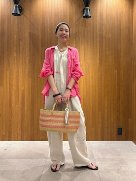岡本さん(レディース・167cm)の夏コーディネート