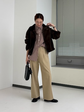 岡本さん(レディース・167cm)の秋コーディネート