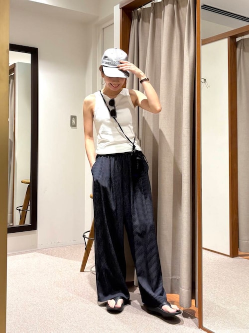 『3サイズ展開』『イージーケア』タックギャザーストレートパンツ