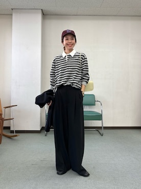 「アイテム（その他アウター）」を使った、オカモトさん（レディース・167cm）の秋コーディネート
