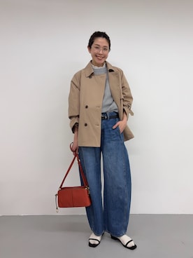 岡本さん(レディース・167cm)の冬コーディネート