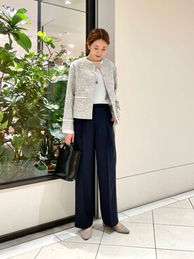 岡本さん(レディース・167cm)の冬コーディネート