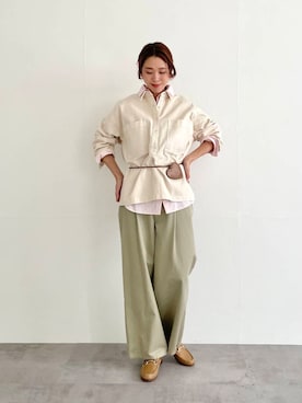 岡本さん（レディース・167cm）の冬コーディネート
