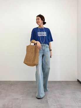 「URBAN RESEARCH（アーバンリサーチ）のdecor『デコール』　Hematite4mmBallchoker（ネックレス）」を使った、オカモトさん（レディース・167cm）の夏コーディネート