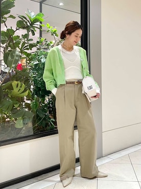 岡本さん(レディース・167cm)の冬コーディネート